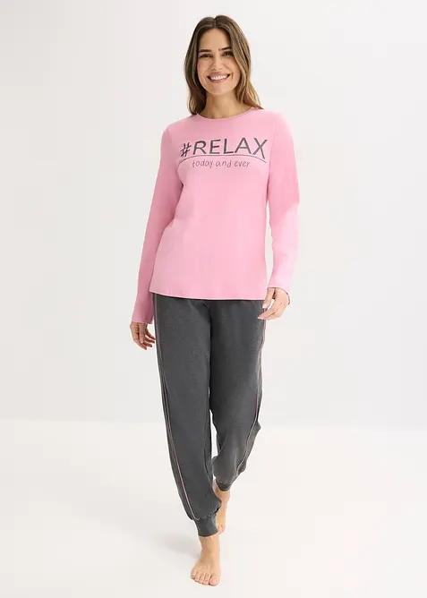 Pyjamas i myk bomull, bonprix