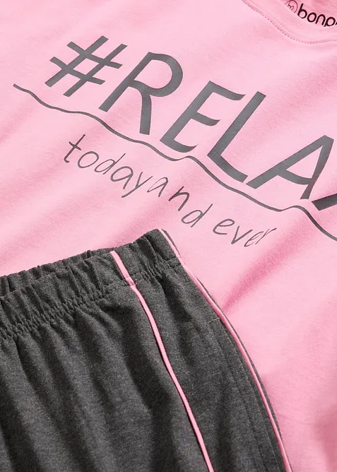 Pyjamas i myk bomull, bonprix