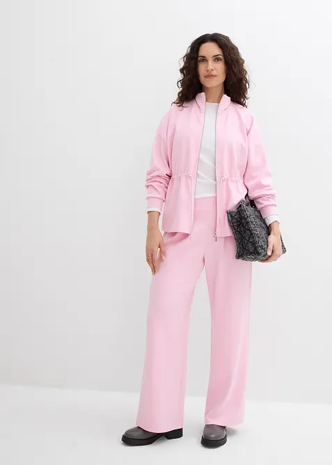 Sweatjakke i mykt scuba-materiale, bonprix