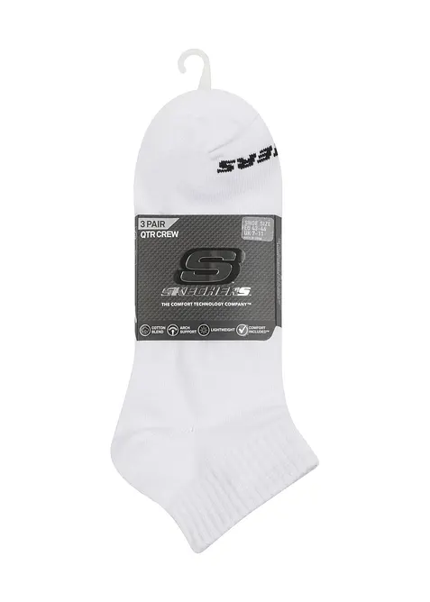 Korte sokker fra Skechers (3-pack), Skechers