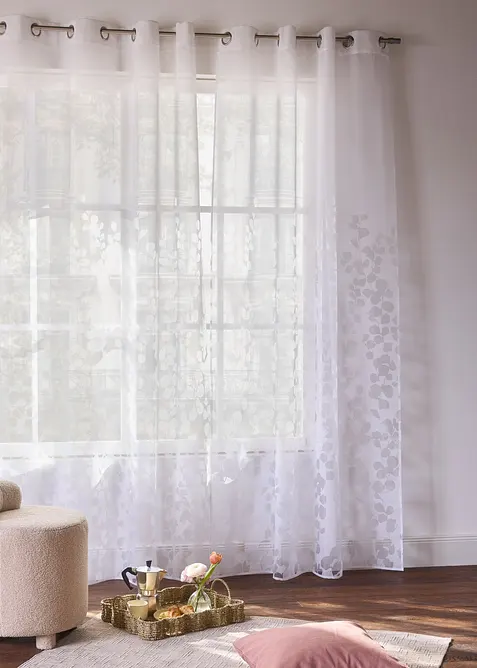 Gardin med etset m&oslash;nster, bonprix