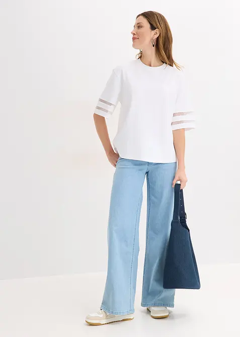 Topp i 100% &oslash;kologisk bomull, bonprix