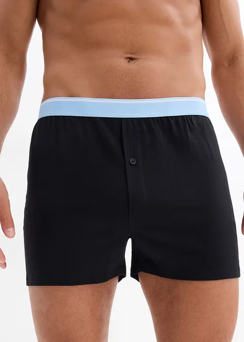 Ledige boksershorts i &oslash;kologisk bomull (3-pack), bonprix