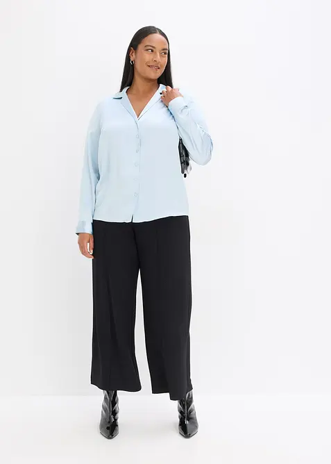 Bluse av fin sateng, bonprix