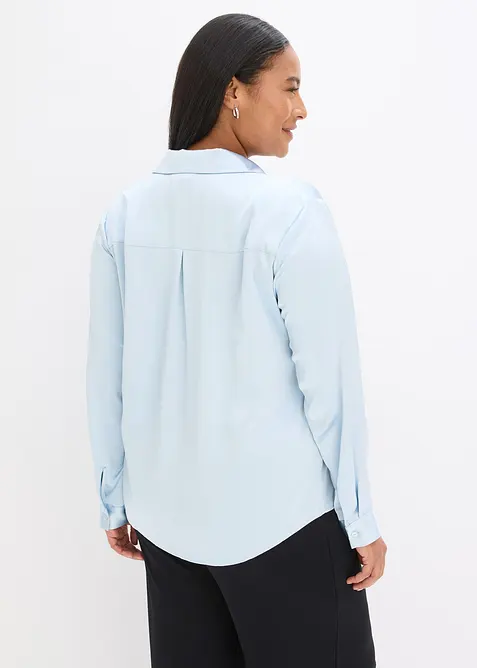 Bluse av fin sateng, bonprix