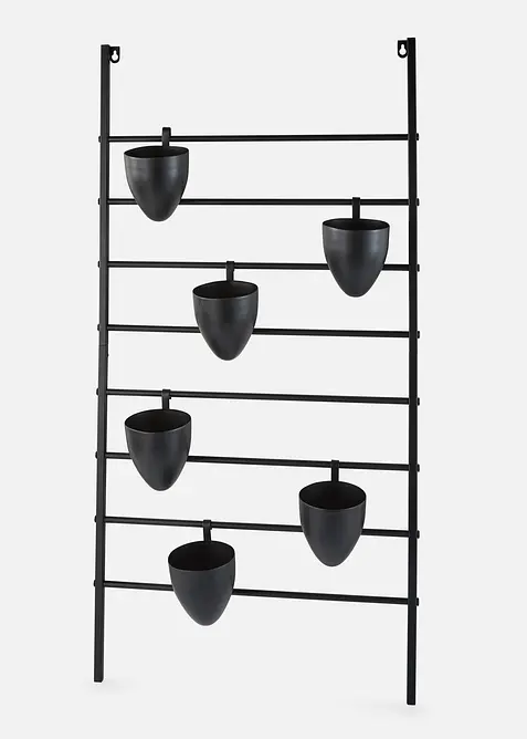 Vegghylle med 6 blomsterpotter, bonprix