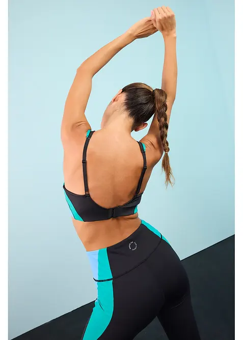 Vattert trenings-BH med middels hold, bonprix