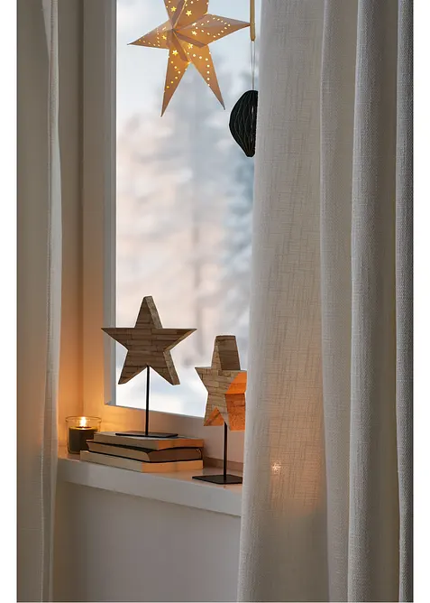 Ugjennomsiktig gardin med struktur (1-pack), bonprix