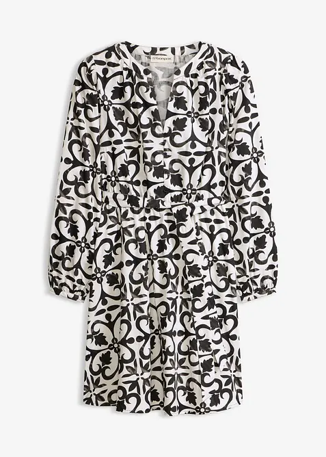 M&oslash;nstret kjole, bonprix