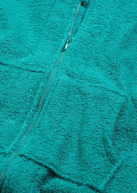 Badek&aring;pe i frott&eacute;  av &oslash;kologisk bomull, med glidel&aring;s, bonprix