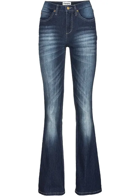 Bootcut-jeans High Waist, Komfort-Stretch, bonprix