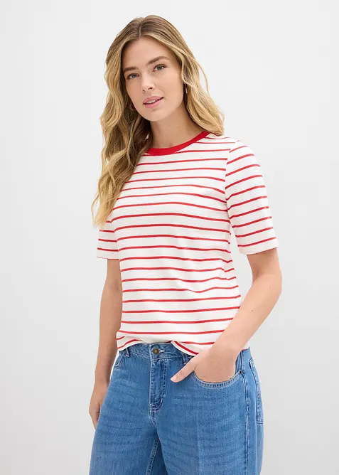 T-skjorte i formstabil, 100% &oslash;kologisk bomull, bonprix