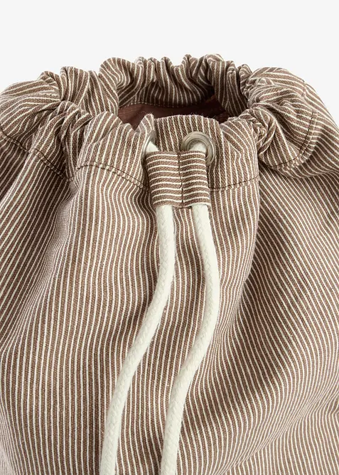 Ryggsekk i kanvas med striper, bonprix