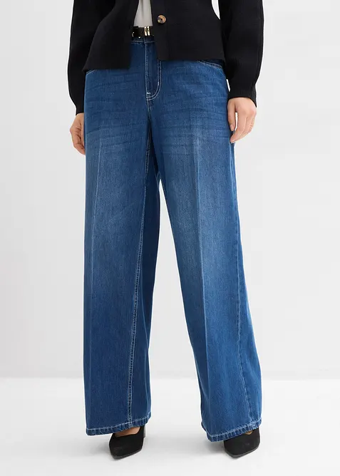 Wide Leg-jeans Mid Waist, bonprix