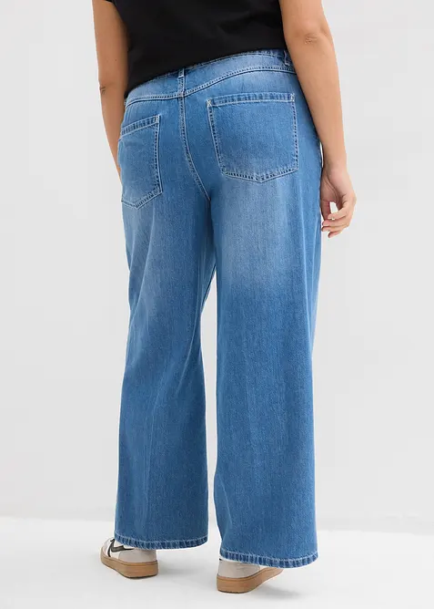 Wide Leg-jeans Mid Waist, bonprix