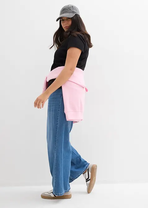Wide Leg-jeans Mid Waist, bonprix
