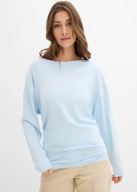 Langermet topp av behagelig Punto di Roma-materiale, bonprix