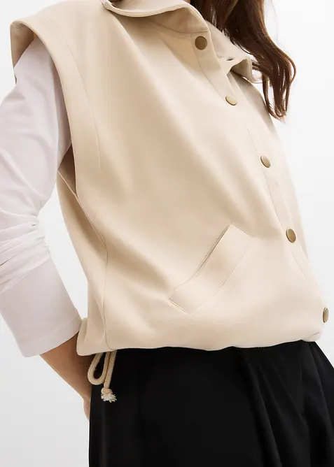 Vest av behagelig scuba, bonprix