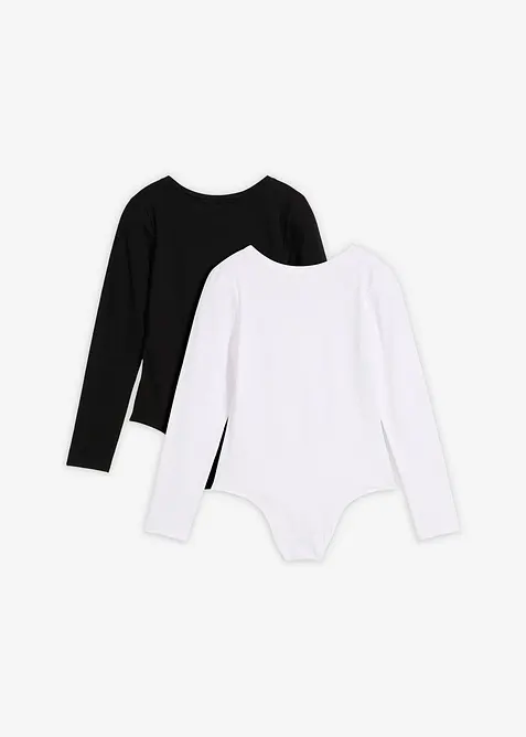 Body med myk bomull (2-pack), bonprix