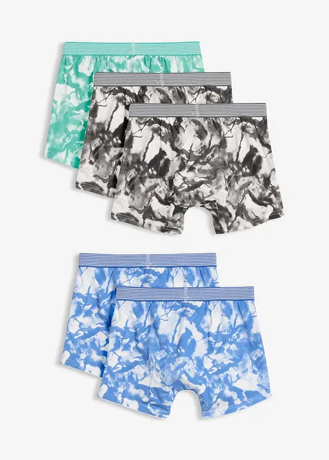 Boxershorts av myk bomull i ettersittende modell (5-pack), bonprix