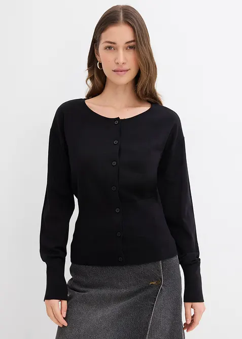 Finstrikket cardigan, bonprix