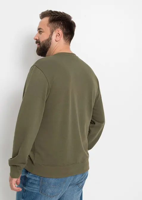 Sweatshirt i myk bomullsmiks (2-pack), bonprix