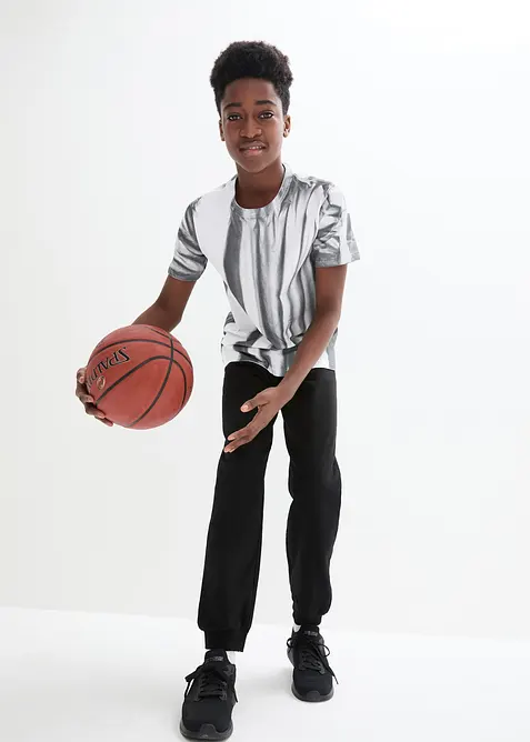 Joggebukse med bomull (2-pack), bonprix