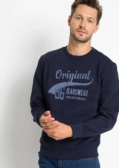 Sweatshirt i myk bomullsmiks (2-pack), bonprix