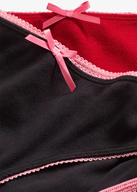 Truse med hullm&oslash;nster (5-pack), bonprix