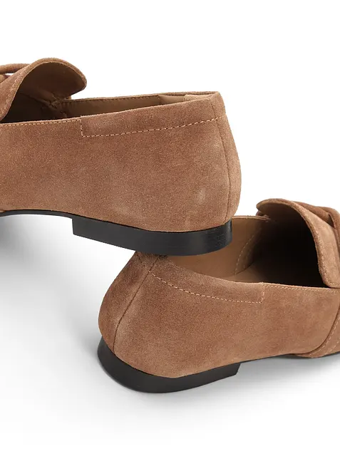 Loafers i semsket skinn, bonprix