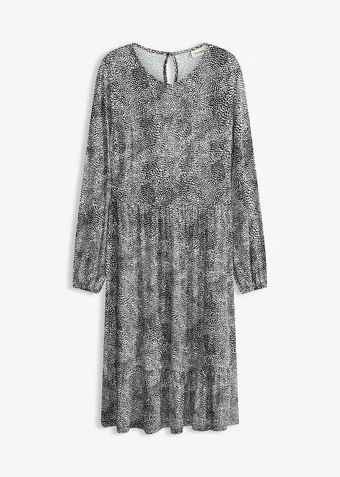 Midikjole i jersey i viskosemiks, bonprix