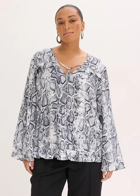 Tunika i lett sateng, bonprix