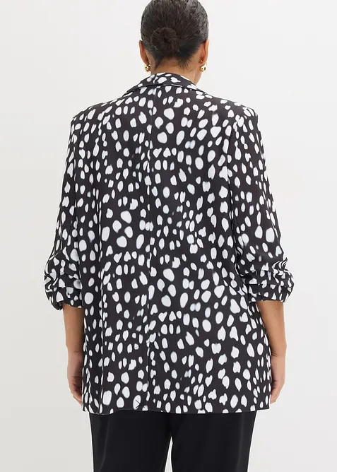 Lang blazer med trykk, bonprix