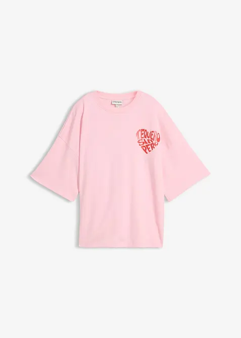 Boxy topp av formstabil bomull, bonprix