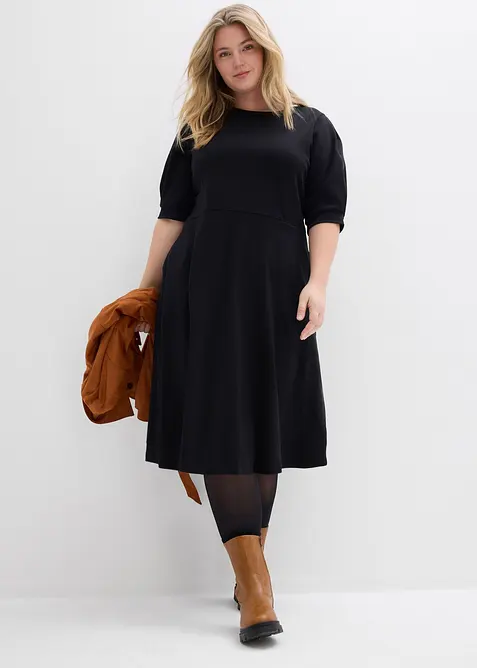 Trikotkjole i formstabil, &oslash;kologisk bomull, bonprix