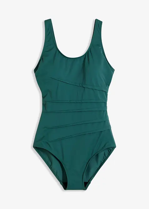 Shape-badedrakt med pyntefolder, lett formende, bonprix