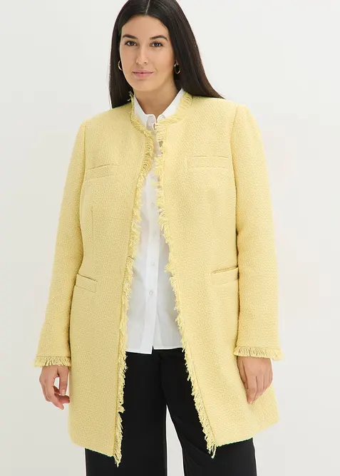 Lang boucl&eacute;blazer, bonprix