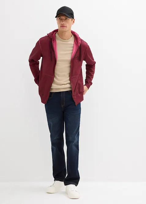 Hettejakke i vasket look, bonprix