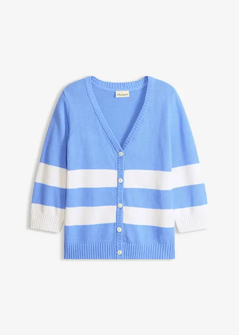 Cardigan med striper, bonprix