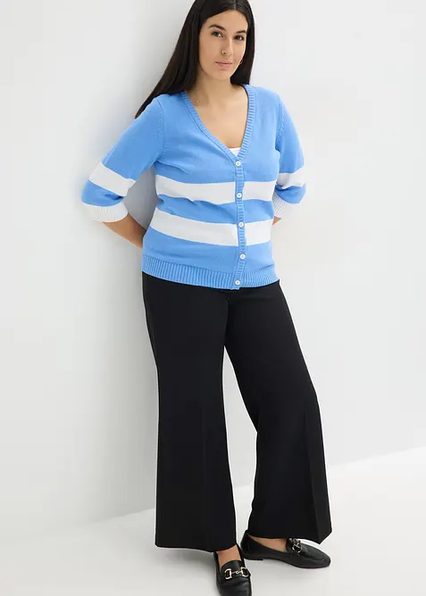 Cardigan med striper, bonprix
