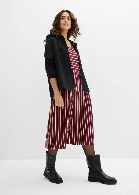 Midikjole i bomullsjersey, bonprix