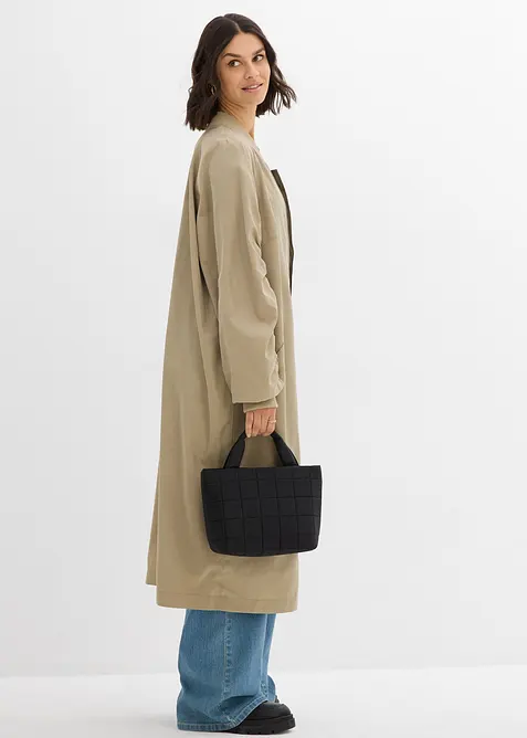 K&aring;pe med ribbestrikket krage, bonprix