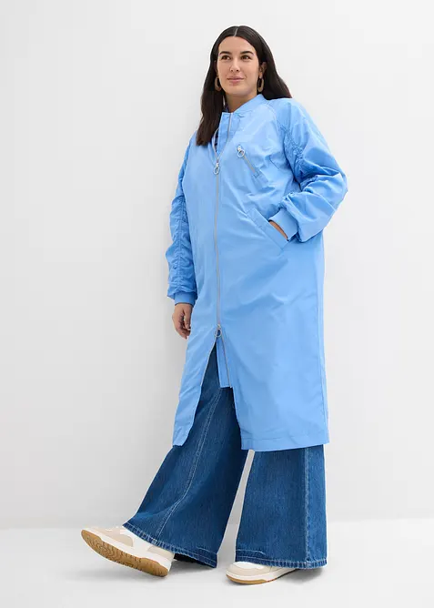 K&aring;pe med ribbestrikket krage, bonprix