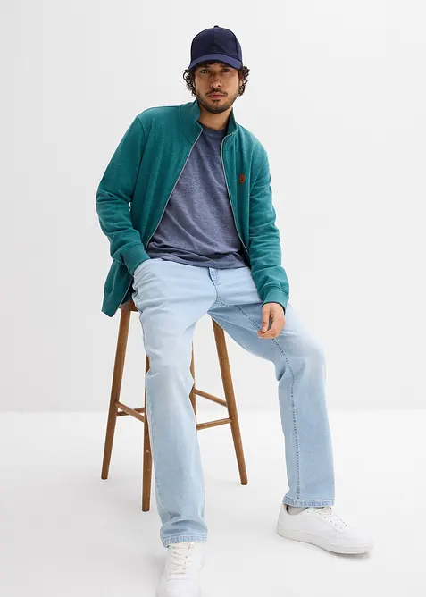 Langermet topp i &oslash;kologisk bomull (2-pack), bonprix