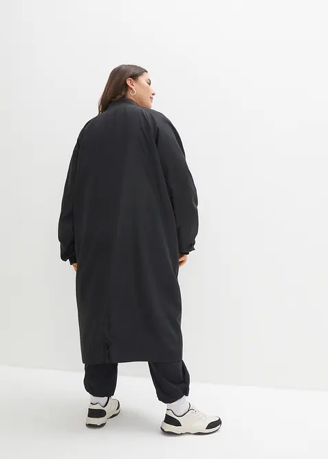 K&aring;pe med ribbestrikket krage, bonprix