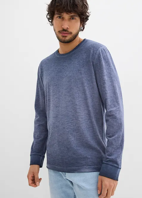 Langermet topp i &oslash;kologisk bomull (2-pack), bonprix