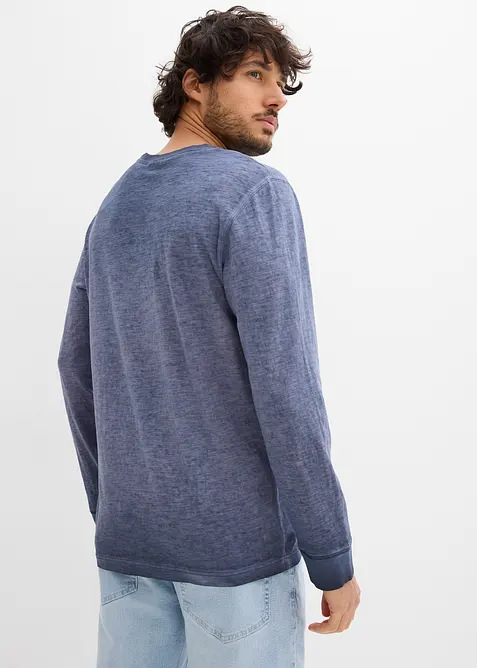 Langermet topp i &oslash;kologisk bomull (2-pack), bonprix