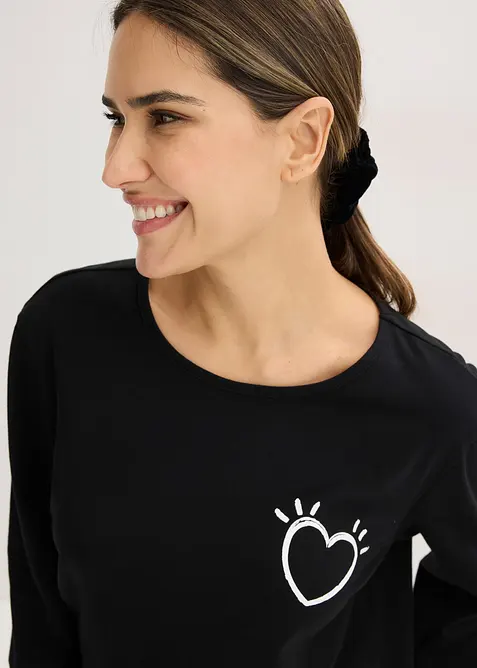 Pyjamas i myk bomull, bonprix