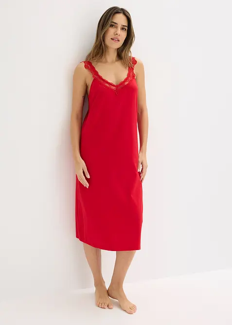 Nattkjole med blonde, bonprix