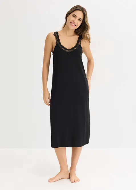 Nattkjole med blonde, bonprix